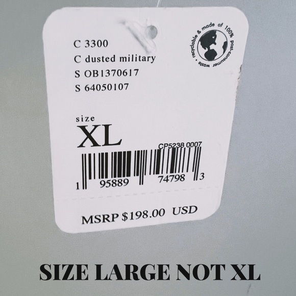 NWT Free People Dolman Quilted Knit Jacket in Dusted Military Size Large - Picture 4 of 11